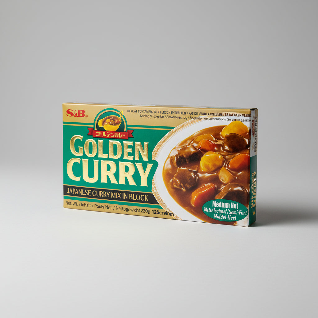 Curry Japonés S&B Golden Curry Picante Medio 220 g