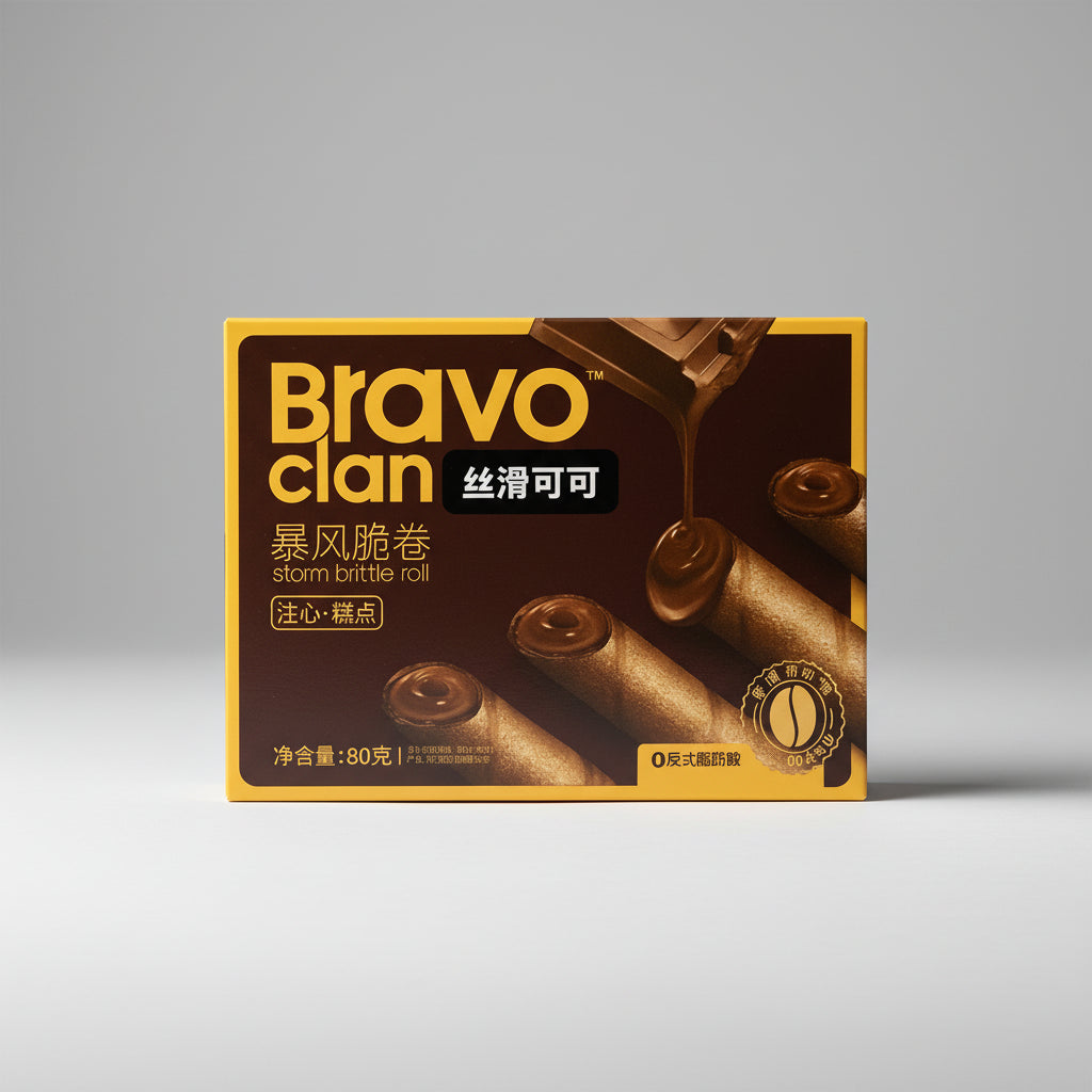 Galleta en rollo de Cacao Bravo Clan 80 g