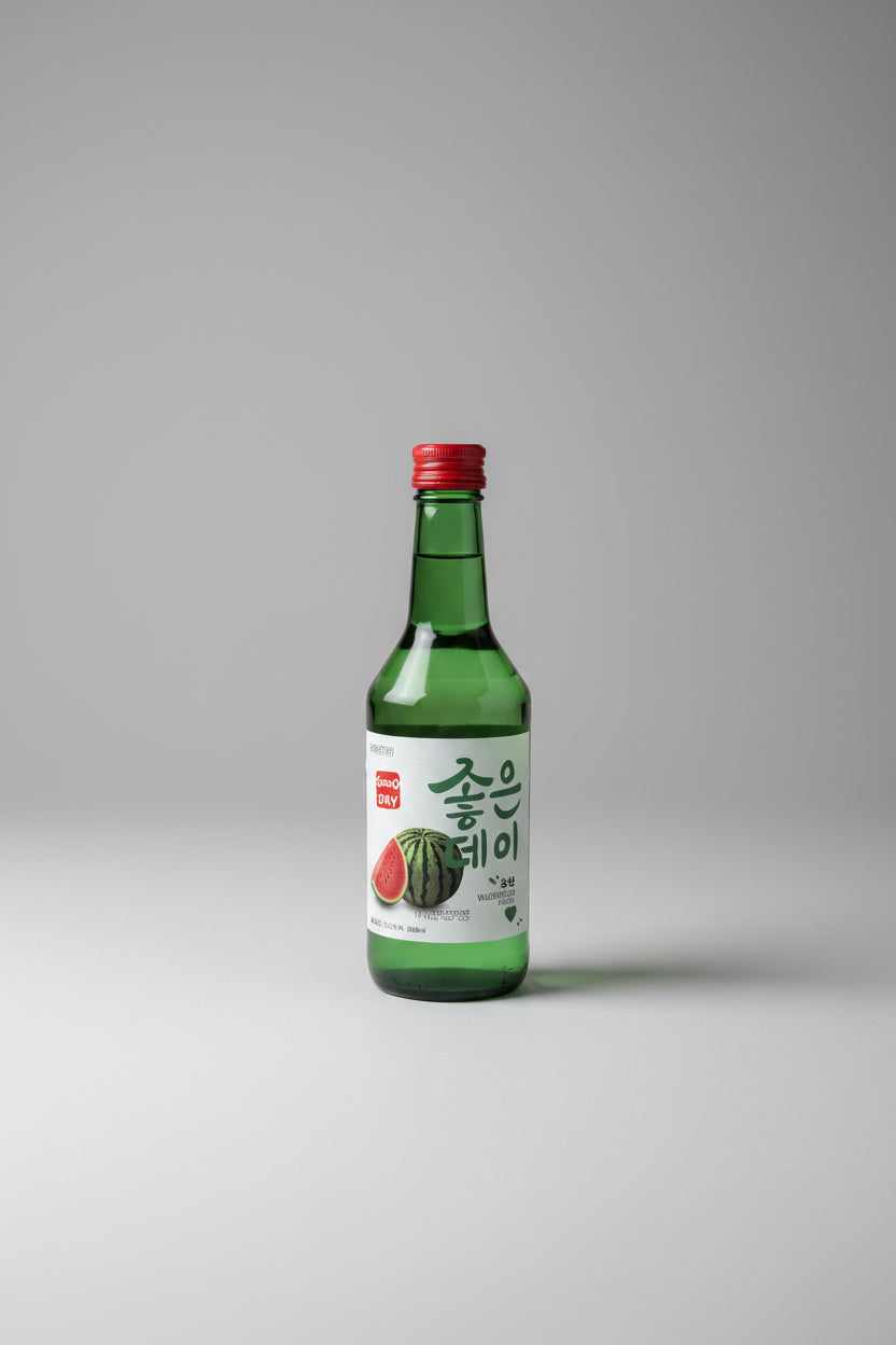 Soju Good Day Sandía 360ml | Soju Coreano Saborizado 13.5%