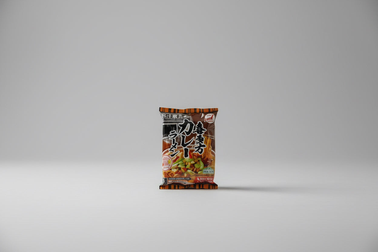 Kitakata Curry Ramen – Ramen Japonés Instantáneo Sabor Curry | Fideos Ondulados Estilo Kitakata