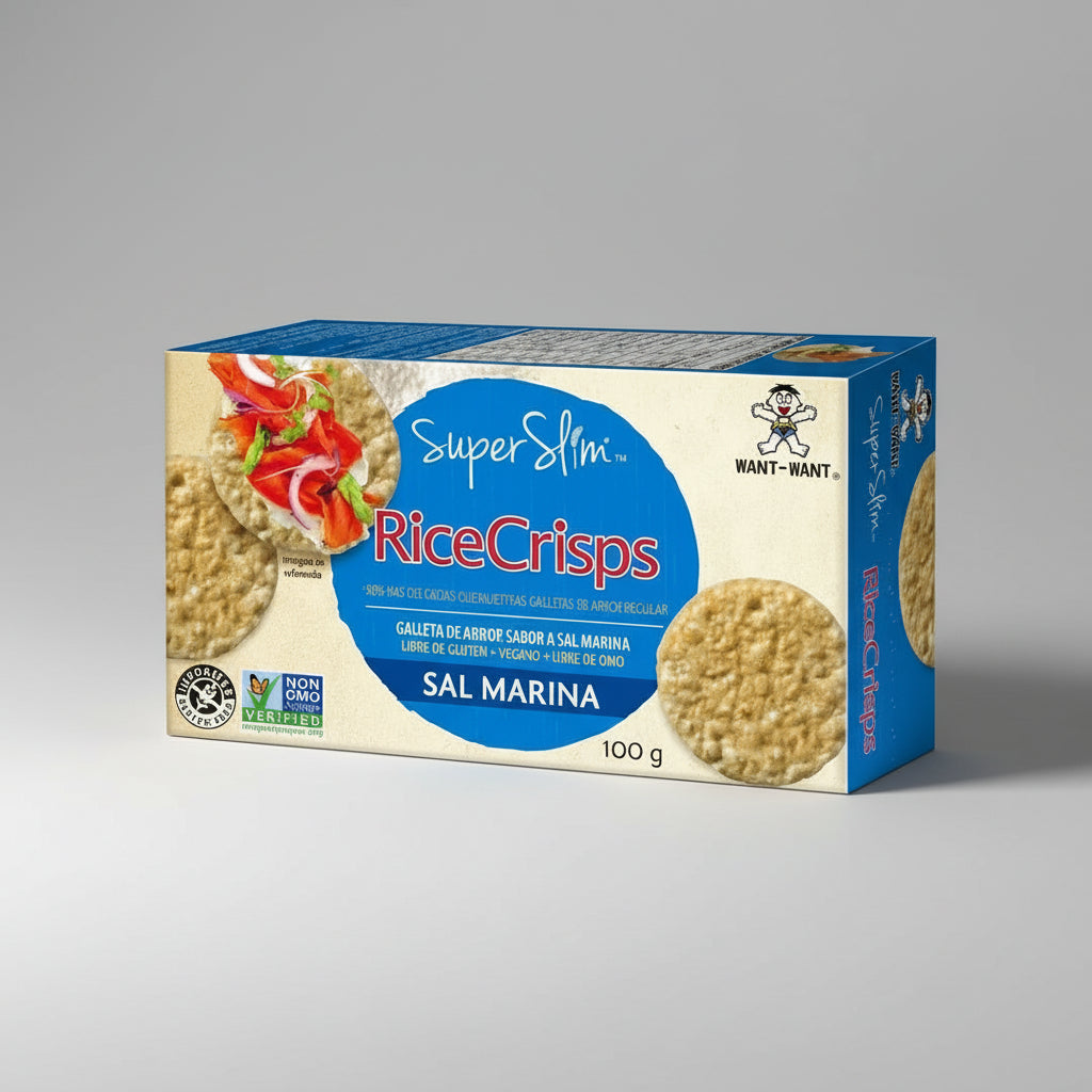 Galletas de Arroz Super Slim Rice Crisps Sea Salt 100g