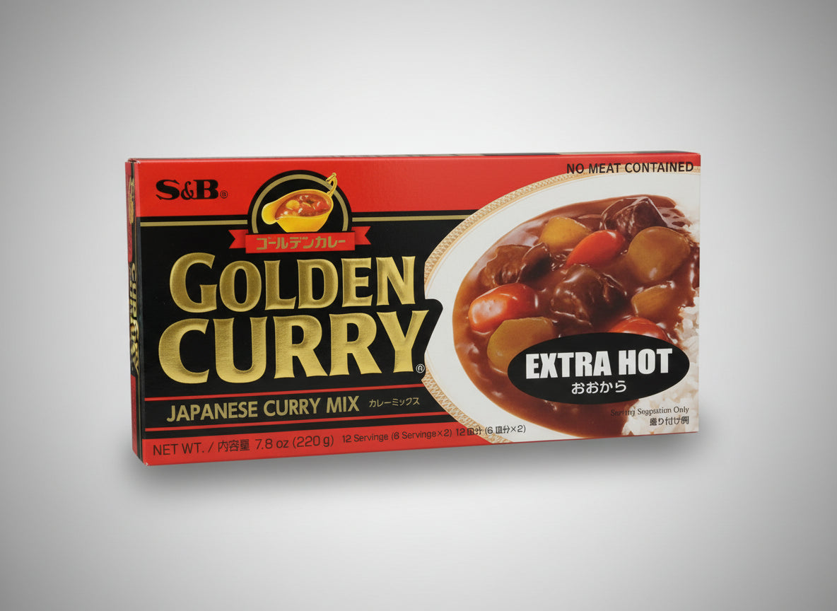 Curry Japonés S&B Golden Curry Extra Picante 220 g