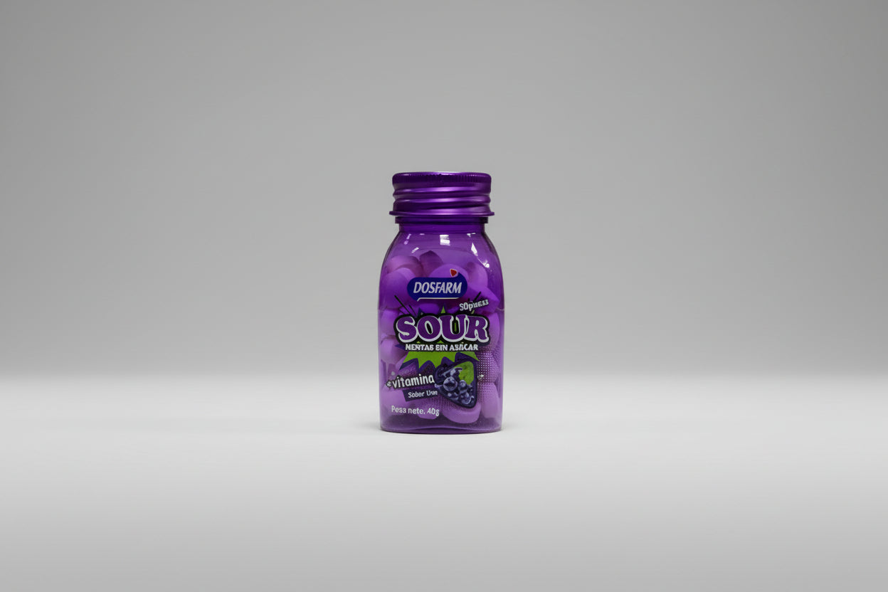 Menta sin Azúcar Dos'farm Sour 40gr | Menta Ácida y Refrescante