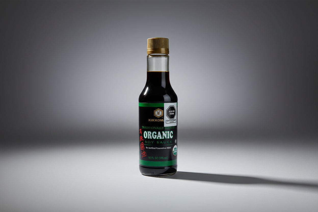 Salsa de Soya Orgánica Kikkoman Fermentada Tradicionalmente 296 ml