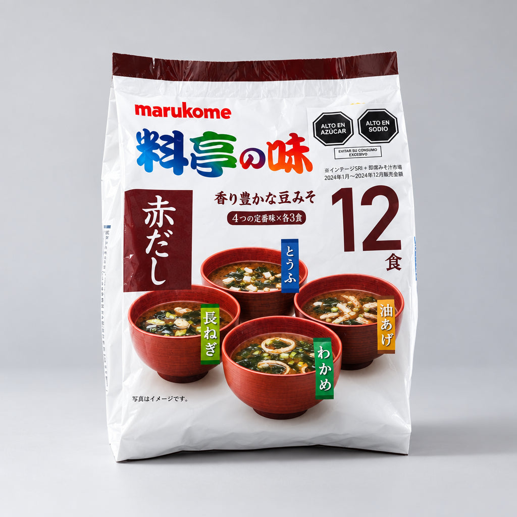 Sopa de Miso Instantánea Marukome 12 Porciones | Ryotei no Aji