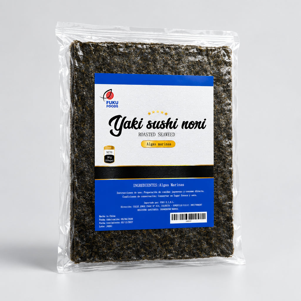 Alga Nori 10 Láminas Yaki Sushi Nori