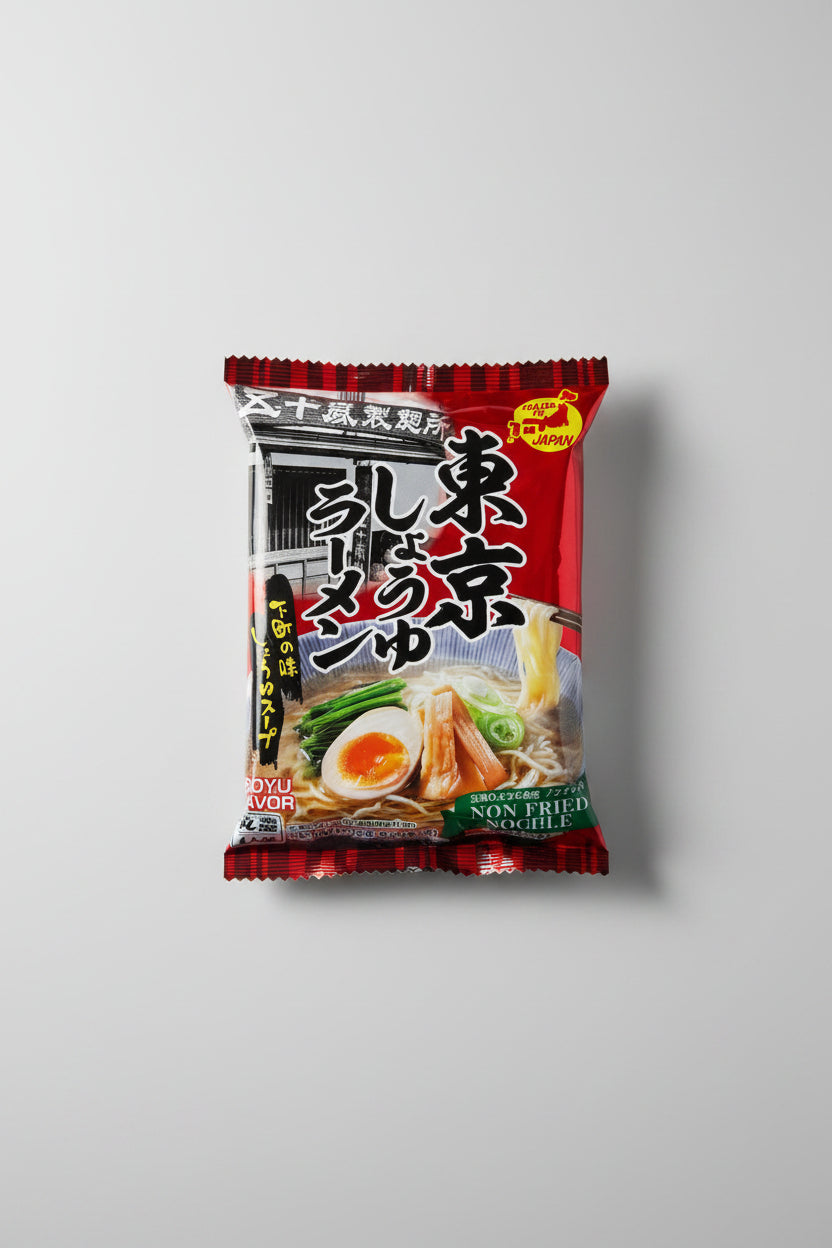 Ramen Instantáneo Vegano Tokyo Shoyu — Sabor Soya Clásico 95g