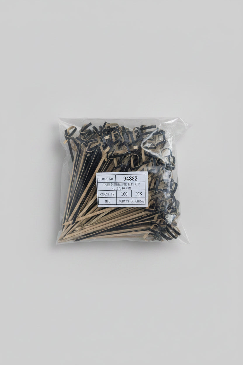 Brochetas Take Noshigushi Black 10.5cm – Palitos de Bambú Negros para Yakitori y Pinchos Japoneses