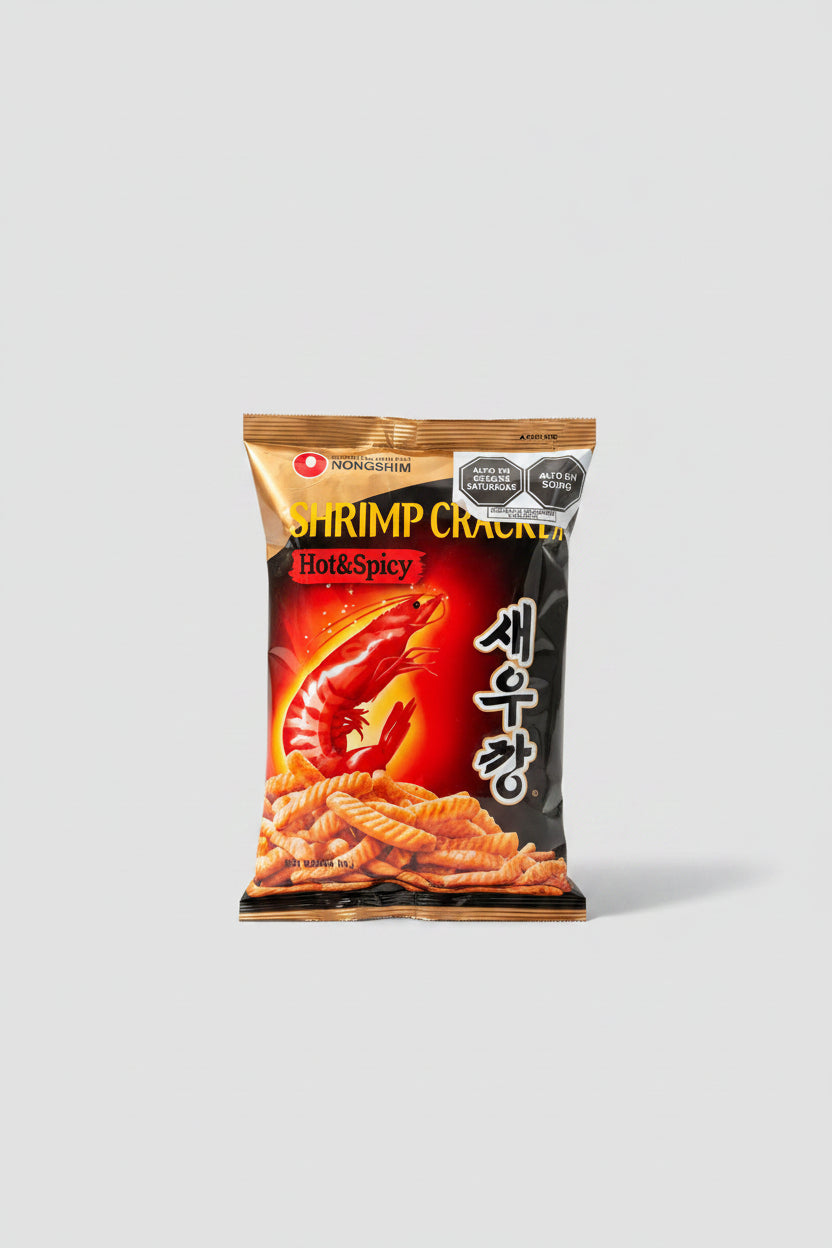 Nongshim Galletas de Camarón Picantes - Snack Coreano