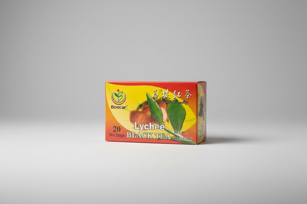 Té Rojo con Lychee Bostar 20 Unidades