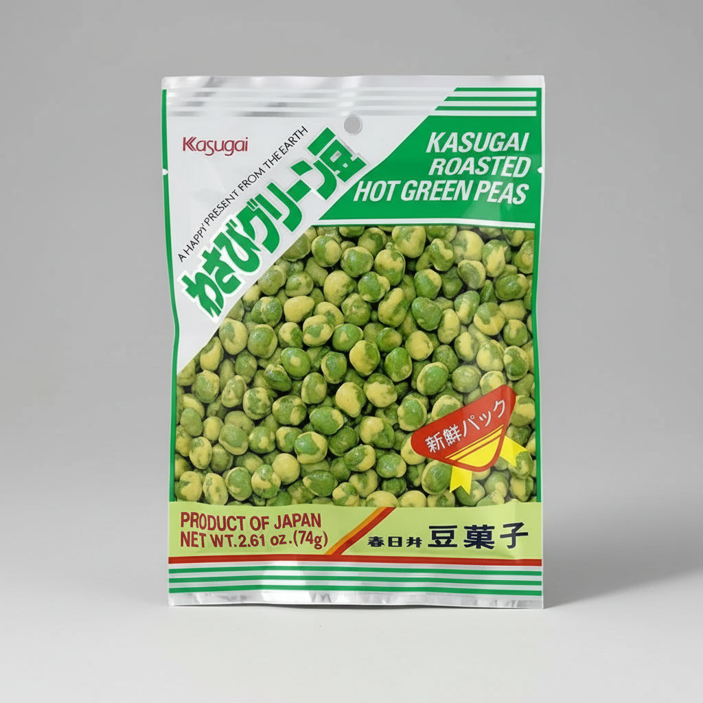 Kasugai Hot Green Peas – Arvejas Picantes 74 g
